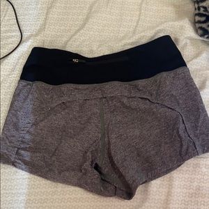 Grey washed lulu shorts